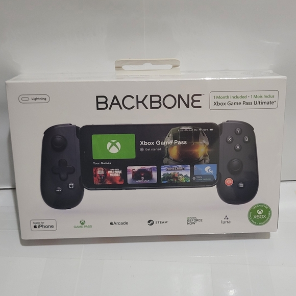 Backbone One (Lightning) Mobile‎ Gaming Controller iPhone + 1 Mo Xbox Game Pass - Picture 1 of 5